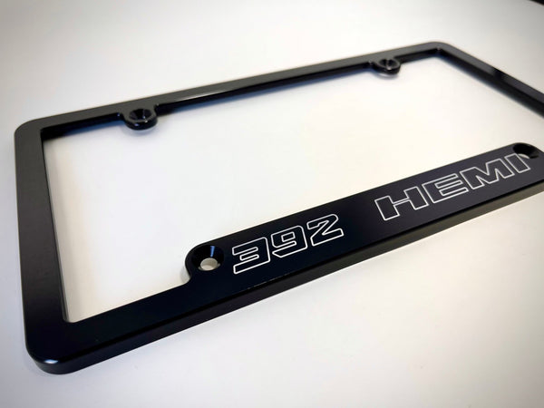 392 Hemi Billet Aluminum License Plate Frame – HMC BILLET