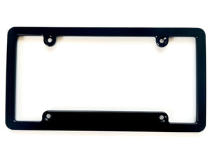 Blank License Plate Frame - Black