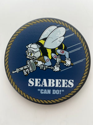 Seabees Navy Full Color Hitch Cover