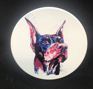 Water Color Design Doberman Hitch Cover