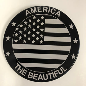 America The Beautiful Flag Hitch Cover