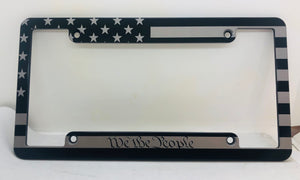 American Flag We The People DNP License Plate Frame