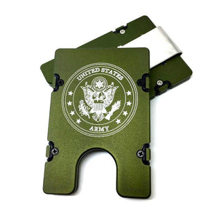 Army Badge - BilletVault Aluminum Wallet