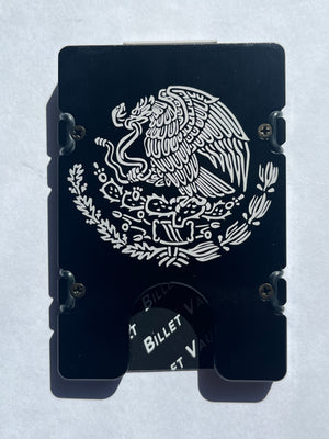 Coat of Arms of Mexico Flag - Billetvault Aluminum Wallet