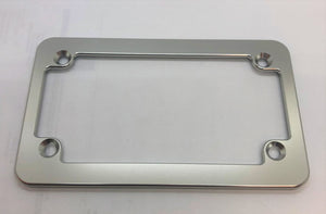 Motorcycle License Plate Frame Slim Clear