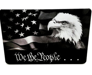 We The People with American Flag and Eagle Hitch Cover