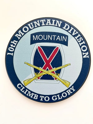 Army 10th Mountain Division Full Color Hitch Cover