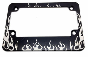 Flame Design Motorcycle License Plate Frame