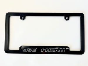 392 Hemi Billet Aluminum License Plate Frame