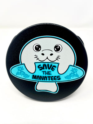 Save the Manatees Aluminum Hitch Cover