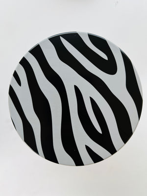Zebra Stripes Aluminum Hitch Cover