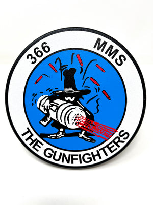 Air Force 366th Fighter Wing Gunfighters Billet Aluminum Hitch Cover
