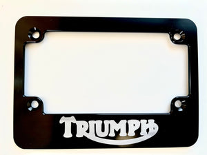 Triumph Aluminum Motorcycle License Plate Frame