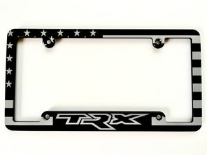 Dodge Ram TRX American Flag Aluminum License Plate Frame
