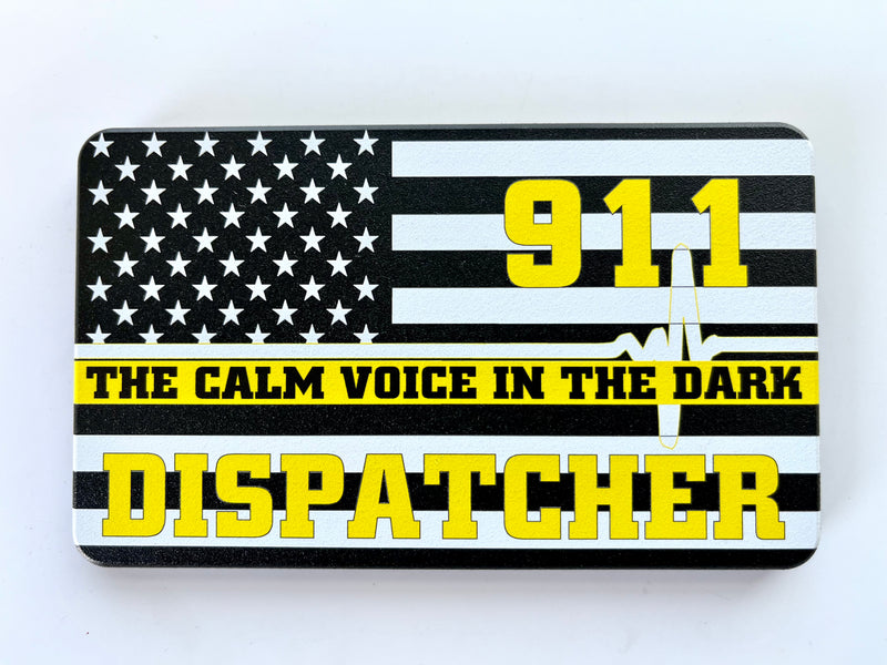 American Flag 911 Dispatcher Yellow Line Hitch Cover – HMC BILLET