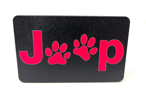 Jeep Paws Billet Aluminum Hitch Cover