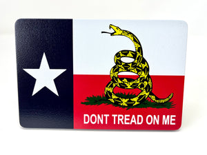 Texas State Flag Dont Tread On Me Gadsden Flag Billet Aluminum Hitch Cover