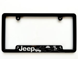 Jeep Beach Aluminum License Plate Frame