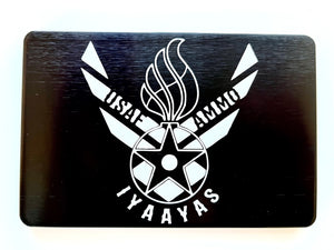 USAF Ammo IYAAYAS Aluminum Hitch Cover