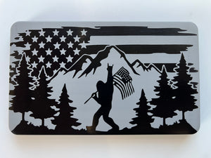 Bigfoot American Flag Hitch Cover