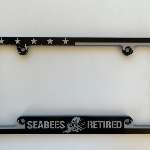 Veteran License Plate Frame U.S. Air Force License Plate Frame - Heavy Duty Steel Tag Border In Black & Gray Heavy Duty License Plate Frame - Foto 10