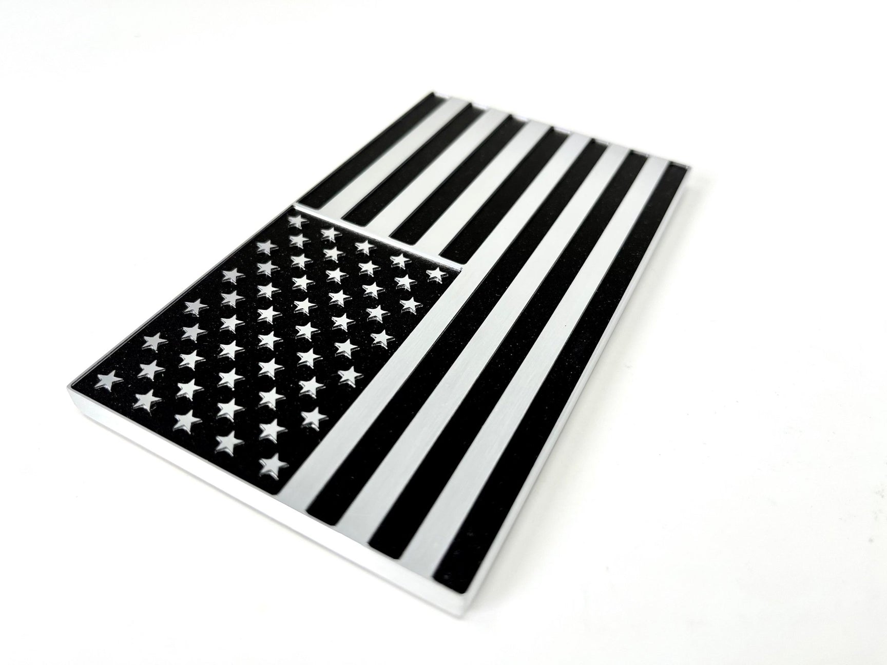 Black American Flag Billet Aluminum Emblem Set – HMC BILLET