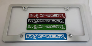 Raptor Aluminum License Plate Frame