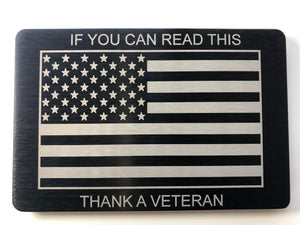 If You Can Read This Thank A Veteran Hitch Cover