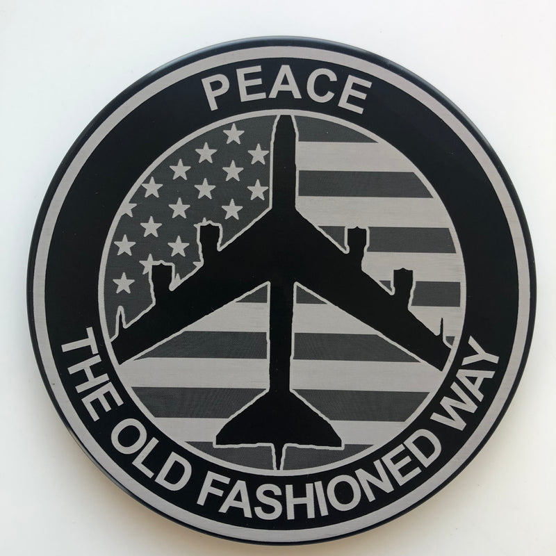 50’s バーリントン カバーオール Art Peace‼︎ Peace The Old Fashioned Way B52 Bomber Flag Hitch Cover – HMC BILLET