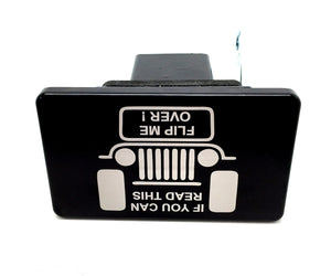 Jeep If You Can Read This Flip Me Over Hitch Cover