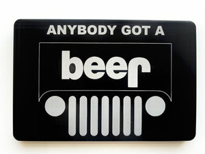 Jeep Anybody Got a Beer Trailer Hitch Cover