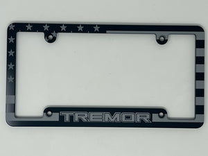 Tremor American Flag Aluminum License Plate Frame