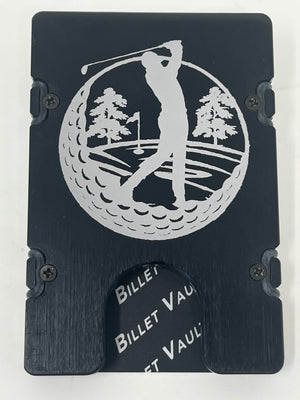 Golfer - BilletVault Aluminum Wallet