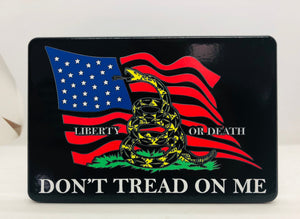Dont Tread On Me Flag Liberty or Death Color Hitch Cover
