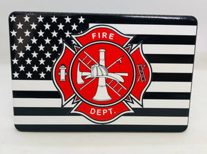 American Flag Maltese Fire Department Hitch Cover