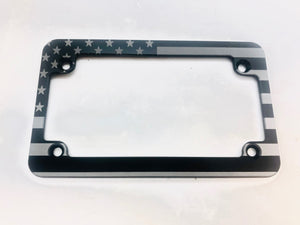 American Flag Motorcycle Slim License Plate Frame