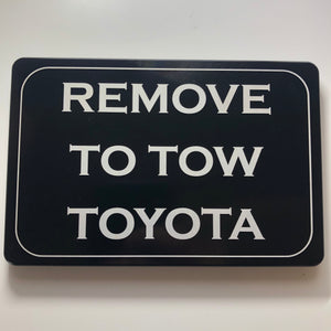 Remove To Tow Toyota Hitch Cover