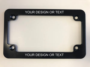 Custom Motorcycle Slim License Plate Frame