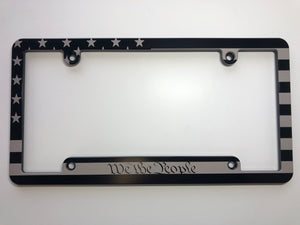 American Flag We The People License Plate Frame
