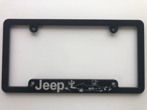 Jeep Desert Aluminum License Plate Frame