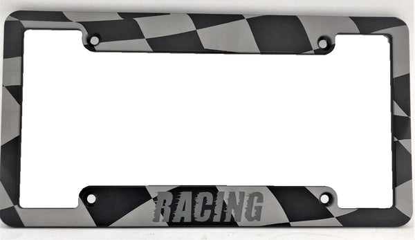 Checkered Flag Racing Billet Aluminum License Plate Frame – HMC BILLET