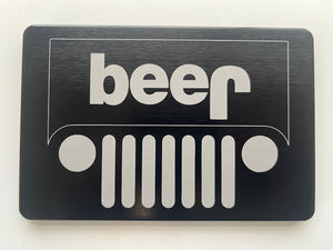 Jeep Beer Hitch Cover