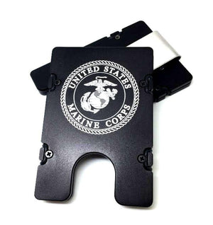 Marine Corps Badge - BilletVault Aluminum Wallet