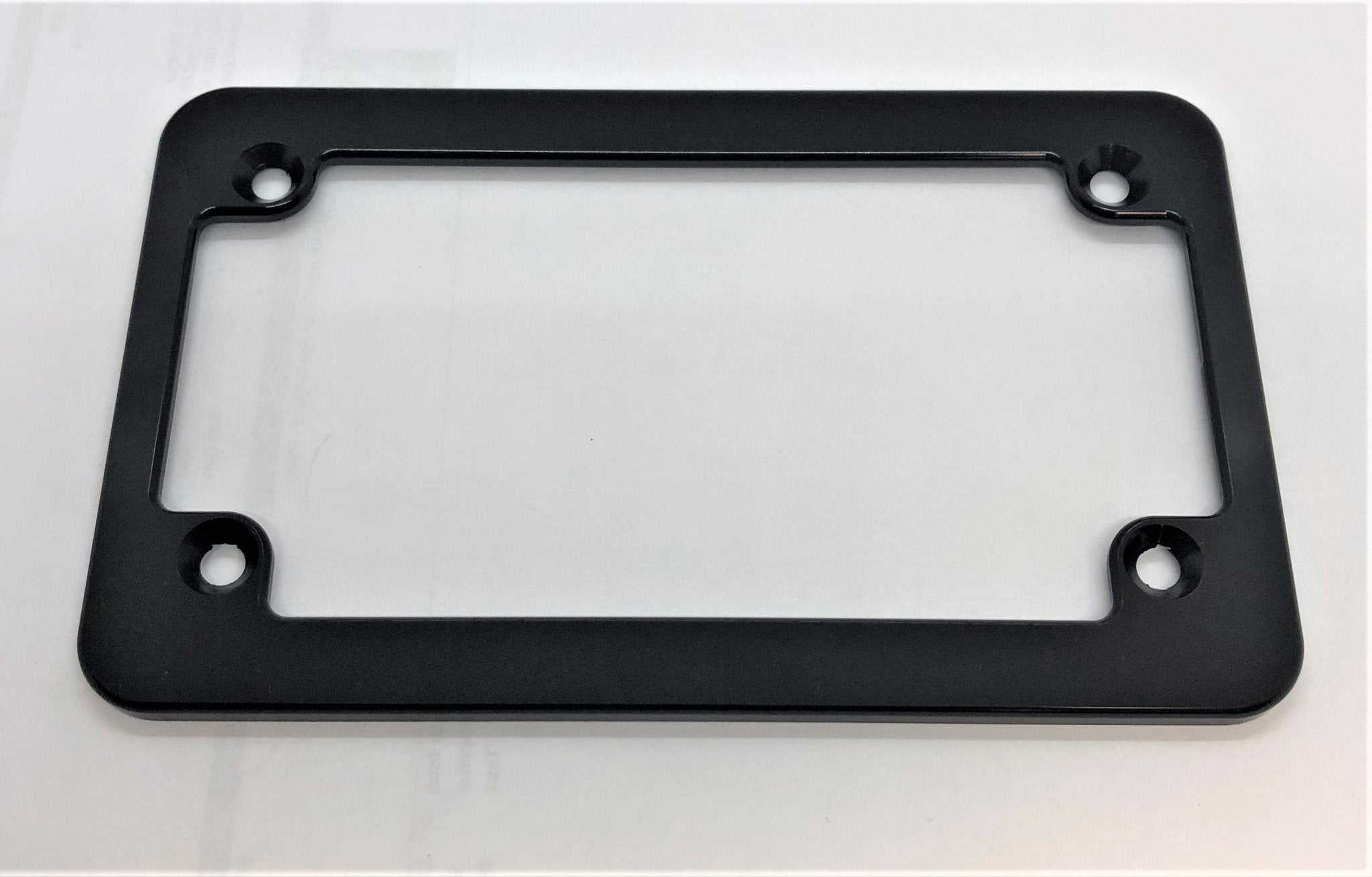 Motorcycle Black Billet Aluminum Slim License Plate Frame – HMC BILLET