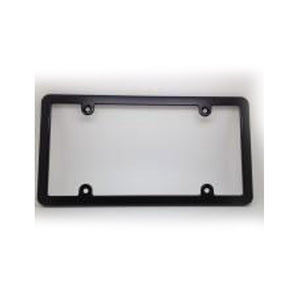 Standard License Plate Frame Slim Line Black