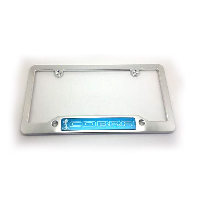 Cobra with Snake License Plate Frame HMC BILLET