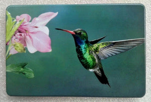 Humming bird with Flower UV Trailer Hitch Cover
