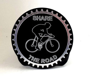 Share The Road Cyclist Hitch Cover