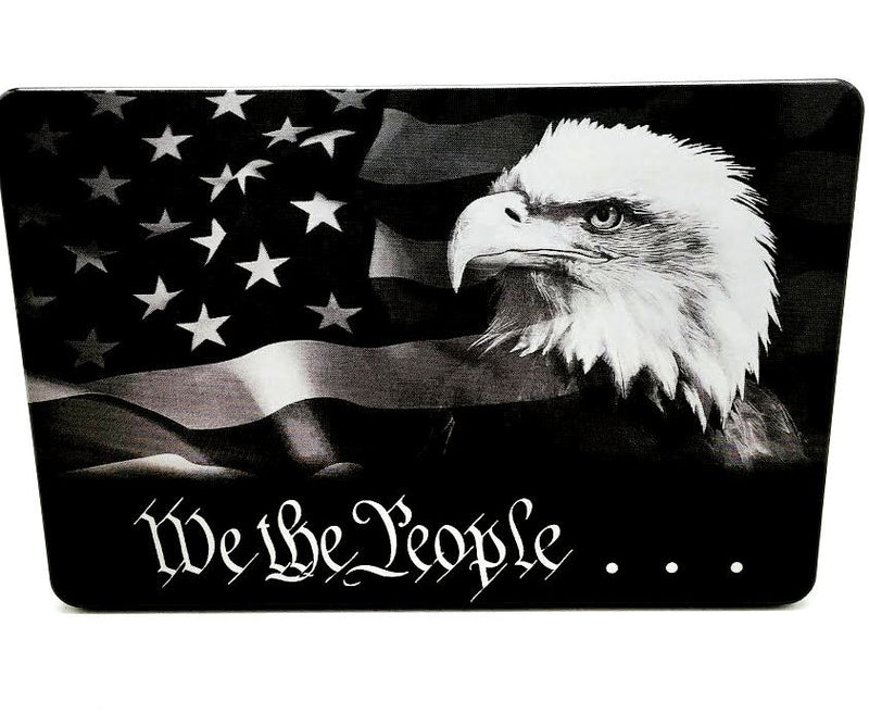 We The People with American Flag and Eagle Hitch Cover – HMC
